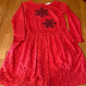 Girls snowflake dress